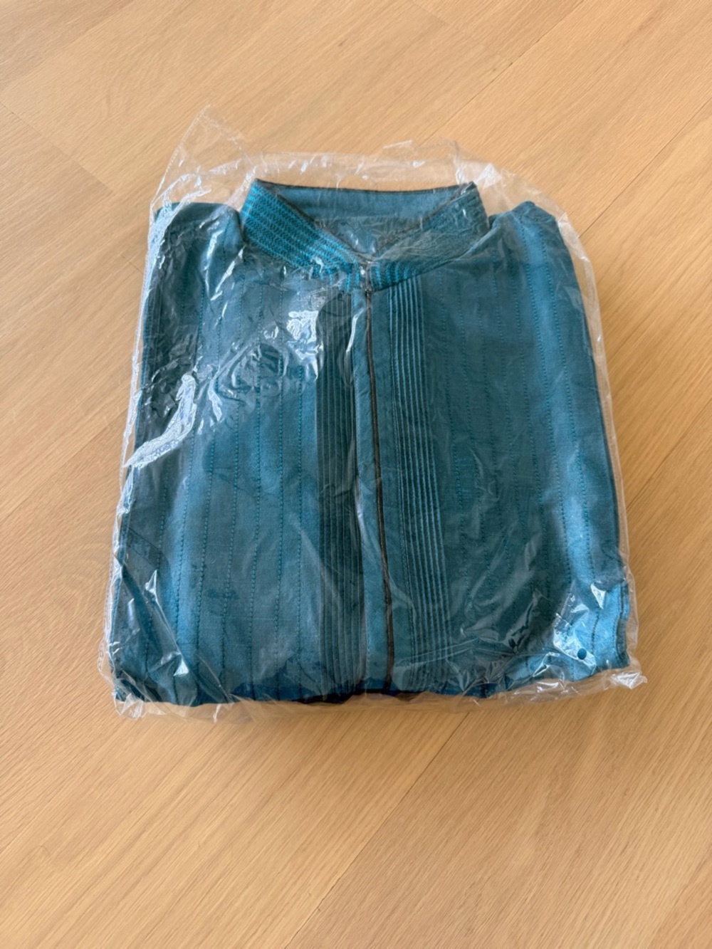 NWT: Men's Teal Long Kurta Set - Picture 2 of 8